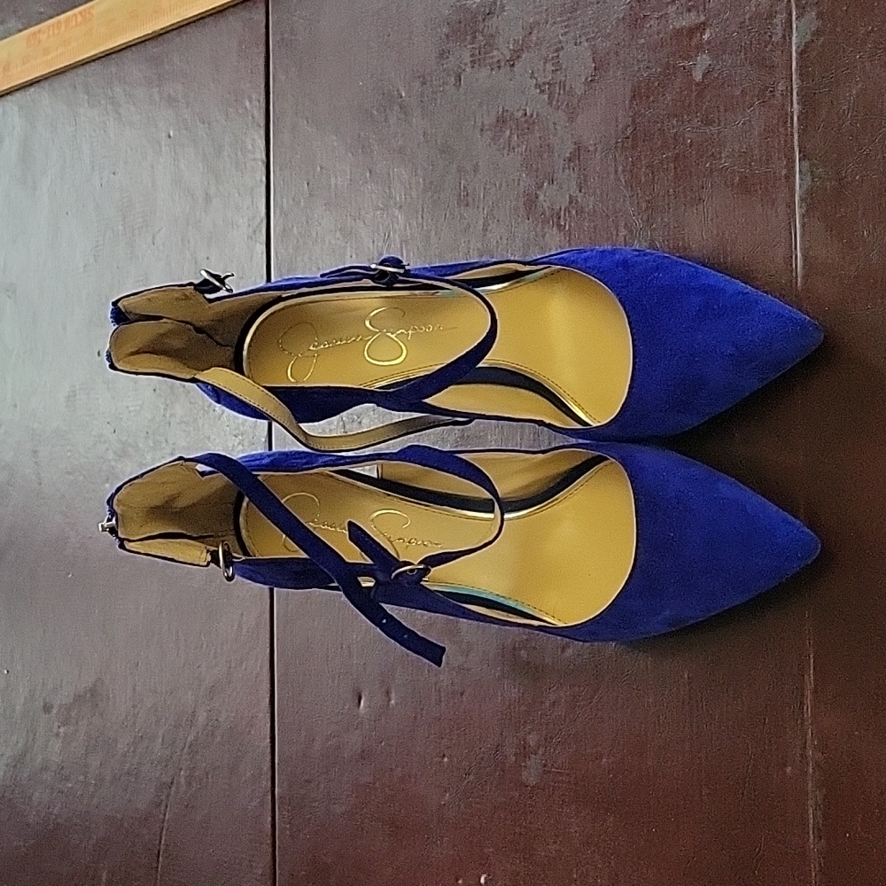 Jessica Simpson Women's Blue High Heel Shoes Size 9.5M/39.5 Used
